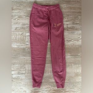 Nike pink sweatpants